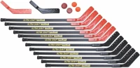 Champion Sports Ultra Shaft Hockey Set — 42"" Polyethylene Shafts with Reinforced Blades, 12-Stick Team Pack(m-2)