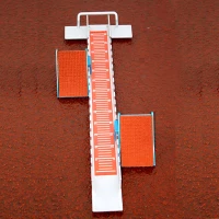 Lightning Multi-Function Starting Block for Sprinters — 32-In High-Grade Aluminum, 6-Angle Adjustable Track & Field Pedals for Plastic or Cinder Surfaces(m-8)