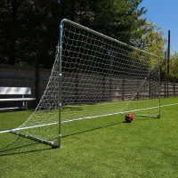 Franklin Sports Competition Folding Steel Soccer Goal with Net & Ground Stakes — 12' x 6' Regulation Backyard Goal (Adult & Youth, Multiple Sizes/Colors)(m-2)