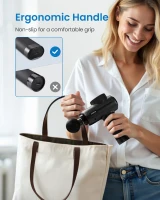 RENPHO Deep Tissue Massage Gun — Portable Percussion Muscle Massager with Bluetooth App Control, Handheld for Back & Neck with Carry Case — Gift for Men & Women(m-4)