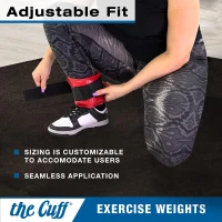 The Cuff Original — Adjustable Wrist and Ankle Weights for Yoga, Dance, Running, Cardio, Aerobics, Toning, & Rehab(m-4)