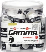 GAMMA Supreme Overgrip – 3-Pack Black, Durable Absorbent Grip Tape for Racquets(m-1)