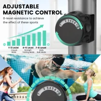 Dripex Home Elliptical Trainer — Hyper-Quiet Magnetic Elliptical with 8 Resistance Levels, 6kg Flywheel, LCD Display & Pulse Sensors(m-3)