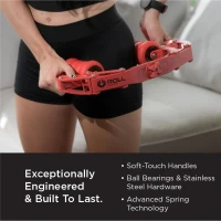 ROLL Recovery R8 Plus Deep Tissue Massage Roller (Lava Red) - Adjustable Intensity(m-3)