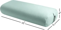 Hugger Mugger Standard Yoga Bolster - Firm Cotton-Fill Support, Durable Upholstery Cover, Handmade in USA(m-2)