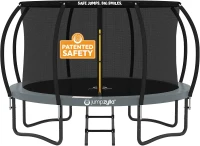 JUMPZYLLA Family Trampoline with Safety Enclosure & Ladder — 8–16 FT Options | ASTM F381-16 | Corrosion-Resistant Frame(m-1)