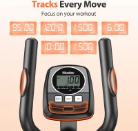 Niceday Home Elliptical Trainer with Hyper-Quiet Magnetic Drive, 15.5in & 20in Stride Options, 16 Resistance Levels, Heavy-Duty Capacity (500 lbs)(m-6)