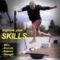 Lakesurf Balance Trainer with Phone Mount & Motion Tracking App — Wakesurfing Simulator, Fitness, Games and Coach-Led Tutorials(m-3)