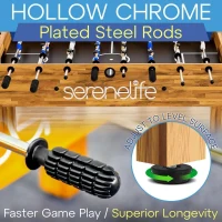 SereneLife 48"" Competition-Size Foosball Table with 2 Balls and Dual Cup Holders(m-3)