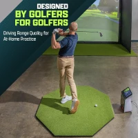 GoSports Elite Golf Hitting Mat – Commercial-Grade Turf Driving Range Mat for Indoor/Outdoor Practice, Golf Simulators (Multiple Sizes & Thicknesses)(m-2)