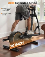 Niceday Home Elliptical Trainer — Hyper-Quiet Magnetic Drive with 15.5"" & 20"" Stride Options, 16 Resistance Levels and 500 lb Load Capacity(m-2)