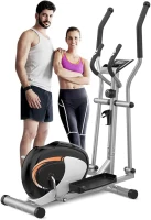Dripex Elliptical Trainer - Ultra-Quiet Magnetic Home Elliptical with 6KG Flywheel, 8 Resistance Levels, LCD Display & Pulse Sensor(m-1)