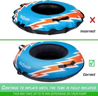 GoSports 44-Inch Heavy-Duty Snow Tube — Commercial-Grade Winter Sled with Durable Canvas Cover (Choose Your Style)(m-5)