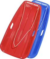 Slippery Racer Downhill Sprinter Flexible Kids & Toddler Toboggan Sled — Blue, Cold-Resistant with Pull Rope and Handles(m-1)