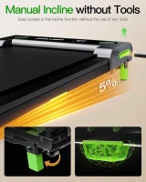 Akluer Incline Walking Pad — 2.5 HP Under-Desk Compact Treadmill with Remote & LED Display(m-7)