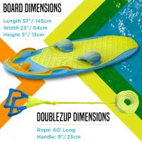 ZUP You Got This 260 Board & Handle — 51.7"" x 23.8"" x 4.6"" EVA-Padded Multi-Purpose Wake/Wakesurf/Kneeboard(m-7)