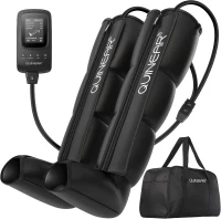 QUINEAR Professional Sequential Air-Compression Recovery System — Foot & Leg Therapy Boots for Athletes, Circulation Enhancement, FSA/HSA Eligible (Large)(m-1)