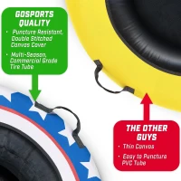 GoSports 44"" Heavy-Duty Winter Tube with Premium Canvas Cover — Commercial Sled, Multiple Styles Available(m-6)