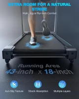 WELLFIT Auto-Incline Folding Treadmill with Handlebar, 4.0 HP Motor and 400 lb Capacity, 0–15% Auto Incline Quiet Under-Desk Design with Bluetooth & App Sync(m-5)