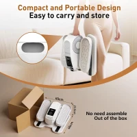 Under-Desk Elliptical Exercise Machine — 12-Speed Seated Foot Pedal Trainer with Auto/Manual Modes, Portable Electric Ellipse for Seniors (As Seen on TV)(m-9)