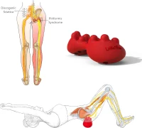 Back Trigger Point Massager - Silicone Glute & Back Myofascial Release Tool for Piriformis Syndrome, Knot Release & Back Strain Relief(m-4)