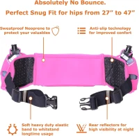 No.1 Hydration Belt by Runtasty - Premium Running Fuel Belt w/2 BPA-Free 10 oz Bottles, Tilt-Up Touchscreen Pocket, Universal iPhone Fit, Runners Ebook & No-Bounce Design(m-2)