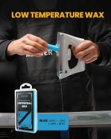 OutdoorMaster Ski & Snowboard Tuning and Waxing Kit - Waxing Iron, Universal Wax, Edge Tuner, Brushes, Scrapers, PTEX, Screws & Storage Bag(m-4)
