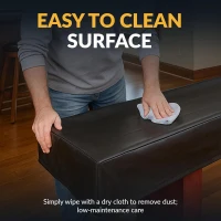 Hathaway 9-Foot Shuffleboard Table Cover - Leatherette Protective Dust and Spill Shield with Cotton Backing(m-5)