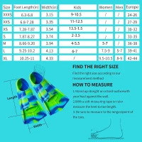 Short Kids Swim Fins — Soft Flippers for Lap Training, Children & Beginner Swimmers(m-4)