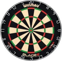 WINMAU Blade 6 Dartboard Bundle – Sixth Generation Professional PDC-Approved Board with Rota-Lock & High-Performance Wiring(m-1)