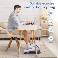 HJDFGSS Under-Desk Elliptical Machine — Electric Seated Pedal Exerciser for Leg Rehabilitation, 10-Speed, White(m-5)