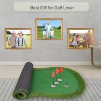 Chriiena Golf Putting Green Mat - Large Professional Practice Surface for Indoor and Outdoor Training(m-7)