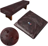 GSE Games & Sports Expert 16' Brown Heavy-Duty Leatherette Shuffleboard Table Cover(m-1)