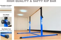 MARFULA 5FT/4FT Gymnastic Kip Bar Set with Mat — 4 ft Inner Width, Adjustable 36–60 in, Professional Home & Club Training(m-3)