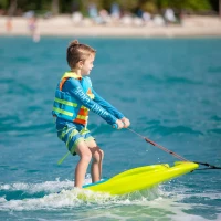 ZUP Coast All-in-One Kids Training Board — Wakeboard, Kneeboard & Water Skis with Tow Rope and StartZUP Handle(m-5)