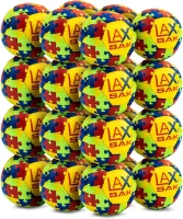 Lax Sak Soft Lacrosse Practice Balls — Available in 1/2/3/6/12/24/36/60/120 Packs | Matches Regulation Size & Weight, Minimal Rebound for Indoor and Outdoor Use(m-3)