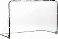 Franklin Sports Competition Mini Folding Soccer Goal – 6' x 4' Portable Steel Backyard Goal with Net & Stakes – Compact Training Size, Multiple Colors(m-1)