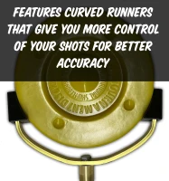 Allen Shuffleboard Telescoping Tournament Cue — Adjustable 42""–74"", Lightweight Aluminum Head with Big Foot Runners(m-3)