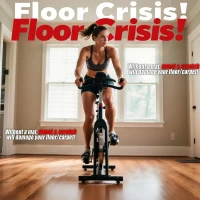 Foldable Treadmill Walking Pad Mat for Carpet & Hardwood, 72"" x 35.5"" 6mm Thick High-Density Exercise Mat — Large, Anti-Slip, Noise-Reducing(m-2)