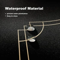 YUZPKRSI 70 x 35 Inch Waterproof Texas Hold'em Poker Mat - Water-Repellent 8-Player Table Top, Portable Poker Topper with Reinforced Carry Bag(m-3)