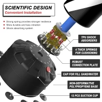 LEKÄRO Freestanding Punching Bag with Stand, Heavy Kickboxing Bag and Gloves for Adults & Kids(m-4)