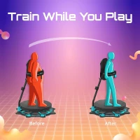 KAT Walk C2 Plus VR Treadmill — Full-Body Locomotion System with Foot Haptics & Compact 360° Platform for Gaming and Fitness — US Size 6(m-6)