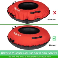 GoSports 44"" Heavy-Duty Winter Snow Tube with Premium Double-Stitched Canvas Cover & Coated Bottom — Commercial-Grade, Multiple Styles(m-5)