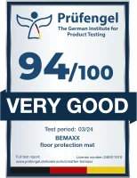 bemaxx 54-Piece EVA Interlocking Gym Floor Tiles (12.6"" x 12.6"" x 0.4"") – 54 sq ft Protective Puzzle Flooring with Edge Pieces for Home Gym(m-9)