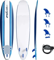 Wavestorm 8' Classic Foam Longboard – Wax-Free Soft Top for Adults & Kids(m-1)