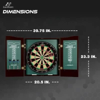 EastPoint Sports Belmont Derbyshire Bristle Dartboard & Cabinet Set(m-6)