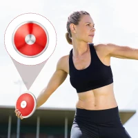 Wettarn 1 kg Discus (2-Pack) — Field Event Practice Equipment for Men, Women & Students(m-2)