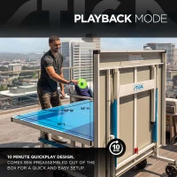 STIGA XTR Pro All-Weather Outdoor/Indoor Table Tennis Table — Aluminum Composite Top, Net & Posts, Quick Assembly(m-3)