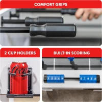 GoSports 48-Inch Foosball Table for Home, Office or Game Room - Gloss White Option(m-5)