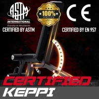 KEPPI Bench1000 PRO Adjustable Weight Bench – Heavy Duty 1200 lb Capacity, 36+ Position Incline/Flat/Decline, Removable Foot Catch, Home Gym(m-5)